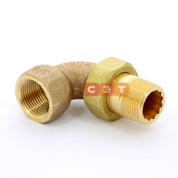 Американка бронзовая угловая НР-ВР  3/4" (Viega)